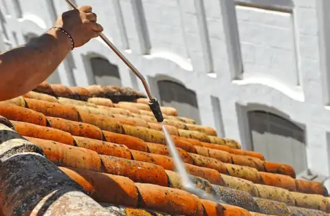 Nettoyage de toitures - Teillé